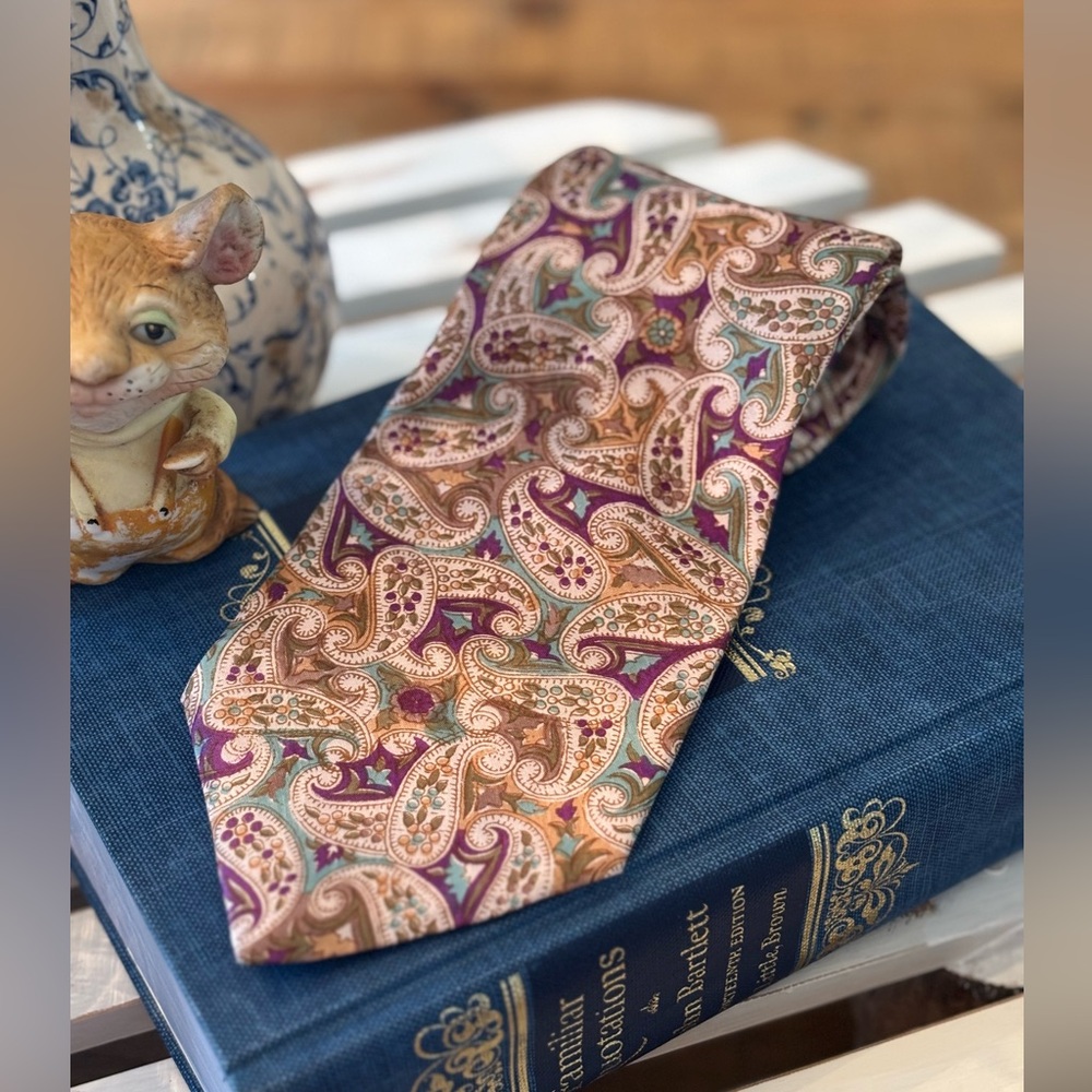 NWT Handloom House Paisley Silk Tie. India | Luxury | Power Tie Men’s Sz-58”